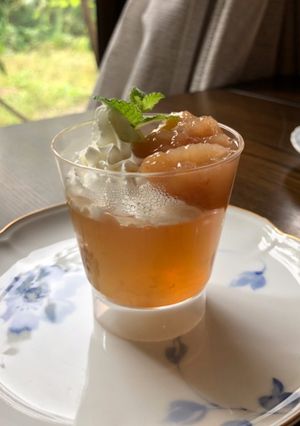 紅茶かんてんももジャムのせ-レシピのメイン写真