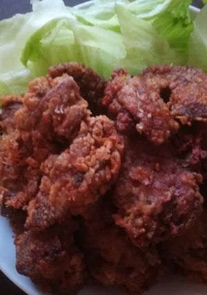 鳥レバーで焼き揚げ-レシピのメイン写真