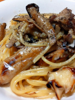 きのことニンニクのクリームパスタ-レシピのメイン写真