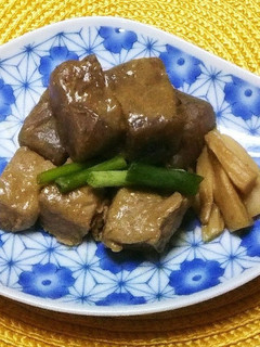 【ダイエット】豚ヒレとこんにゃくの味噌煮-レシピのメイン写真