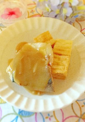 鯖の味噌煮に厚揚げを入れてみて♪-レシピのメイン写真