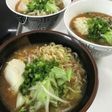 ポーチドエッグと野菜炒め入り味噌ラーメン