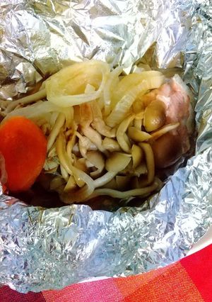 鮭のポン酢ホイル蒸し-レシピのメイン写真