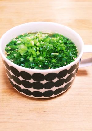 即席ワカメスープの素でデトックススープ-レシピのメイン写真