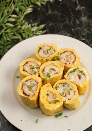 簡単！卵焼き☆ちくわパン風-レシピのメイン写真