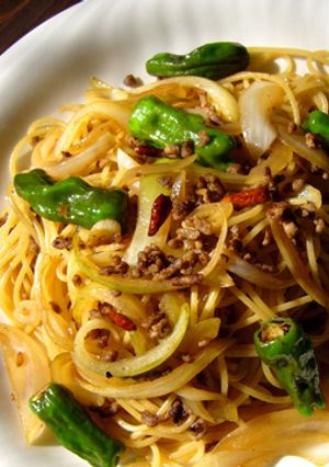 和風だけどイタリアントリコロールなパスタ-レシピのメイン写真