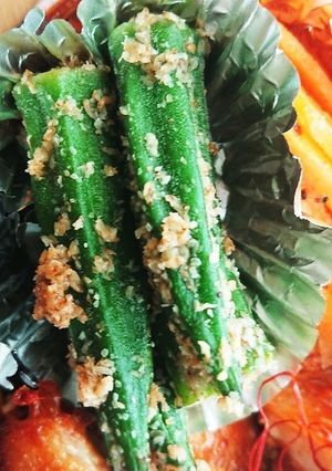 お弁当★レンジでオクラ胡麻和え★作り置き-レシピのメイン写真