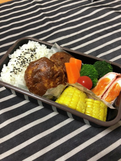 男子高校生弁当★72 ハンバーグ-レシピのメイン写真