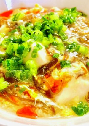 酸っぱい好きに♡もずく酸辣湯風あんスープ-レシピのメイン写真