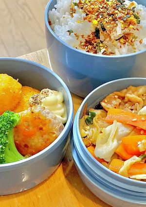 ひと工夫！焼肉のたれ炒め　タロの弁当40-レシピのメイン写真
