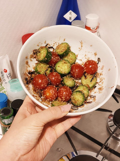 トマトときゅうりの塩昆布あえ-レシピのメイン写真