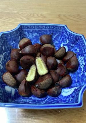 旬のうちに♩簡単、茹で栗-レシピのメイン写真