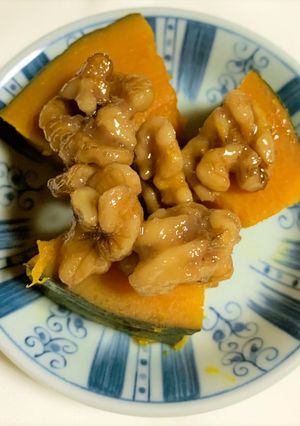 かぼちゃ煮とくるみの華-レシピのメイン写真