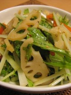 しゃきしゃき野菜のゴマ酢サラダ-レシピのメイン写真