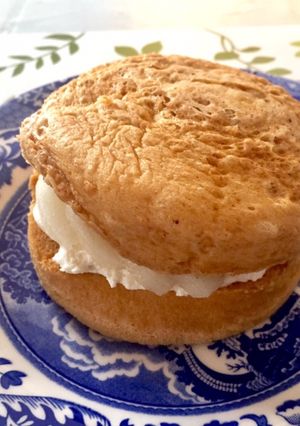 1人分！きな粉のレンチンたまご蒸しケーキ-レシピのメイン写真