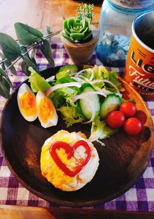 レンジで簡単！チーズオムライス-レシピのメイン写真