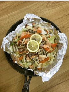カット野菜で☆鮭のちゃんちゃん焼き-レシピのメイン写真