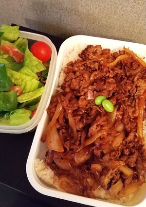 お弁当(9/29)すき焼き-レシピのメイン写真