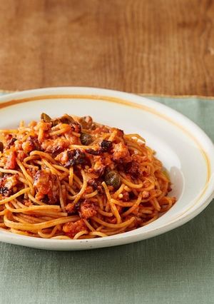 タコミンチとトマト、ケッパーのパスタ-レシピのメイン写真