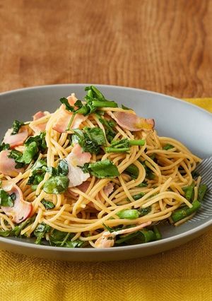 クレソンとベーコンのパスタ-レシピのメイン写真