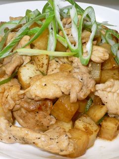豚肉と長芋のオイスターポン酢炒め-レシピのメイン写真