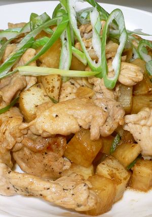 豚肉と長芋のオイスターポン酢炒め-レシピのメイン写真