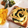 まぐろと大葉のピザトースト