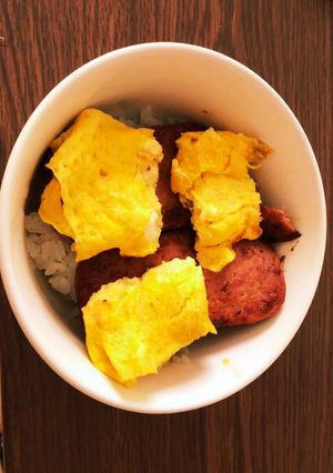 スパムおにぎり風丼-レシピのメイン写真