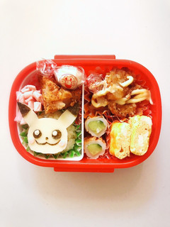 簡単!年少さんの幼稚園ピカチュウ弁当♡-レシピのメイン写真