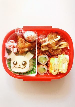 簡単！年少さんの幼稚園ピカチュウ弁当♡-レシピのメイン写真