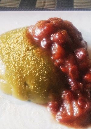 材料２つ!片栗粉で抹茶豆乳くず餅♪-レシピのメイン写真