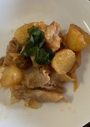 じゃがいもと豚肉のケチャップ炒め-レシピのメイン写真