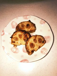 れんこんとひき肉のはさみ焼き-レシピのメイン写真