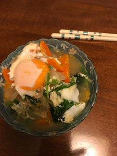 青菜と卵の煮物-レシピのメイン写真