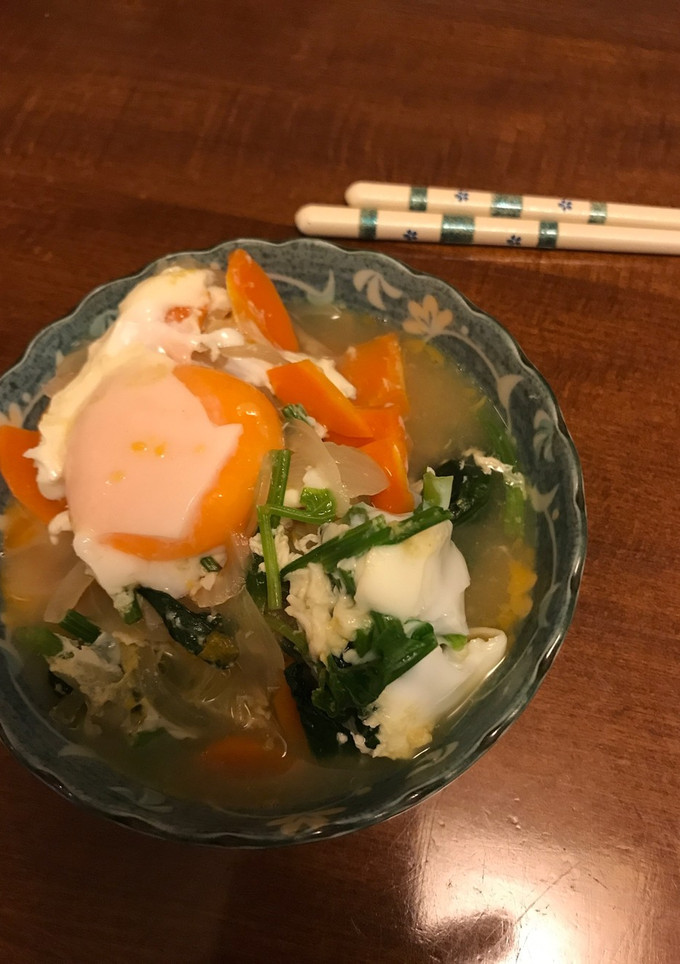 青菜と卵の煮物-レシピのメイン写真