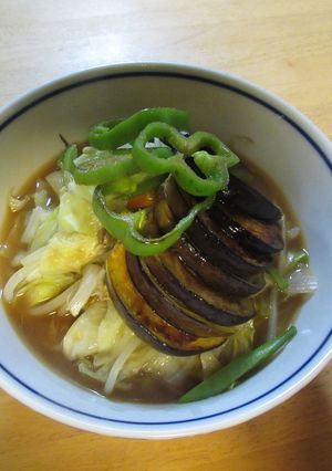 味噌には茄子！ラーメン-レシピのメイン写真