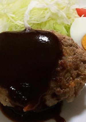 親鳥と蓮根入り♬シャキこり食感ハンバーグ-レシピのメイン写真