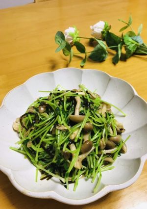 豆苗としめじのナムル-レシピのメイン写真