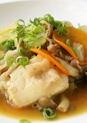 鶏がらポン酢でさっぱり肉豆腐-レシピのメイン写真