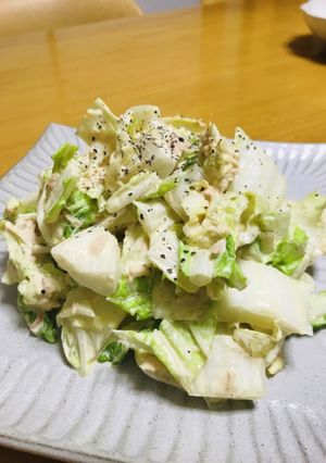 白菜とツナのマヨつゆサラダ-レシピのメイン写真