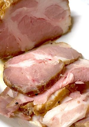柔らかピンク色ローストポーク和風味付け-レシピのメイン写真