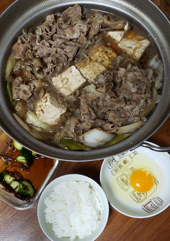 我が家のすき焼き&すき煮うどん-レシピのメイン写真