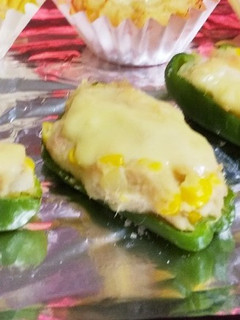 ピーマンのツナポテト詰めチーズ焼き-レシピのメイン写真