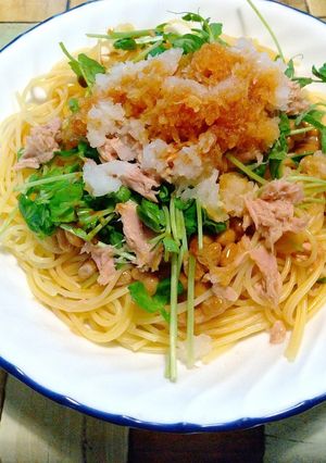 超簡単！茹でる間に完成の納豆パスタ-レシピのメイン写真