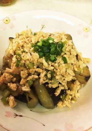 茄子のとり味噌そぼろ-レシピのメイン写真
