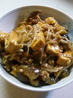 茄子と厚揚げの麻婆炒め-レシピのメイン写真