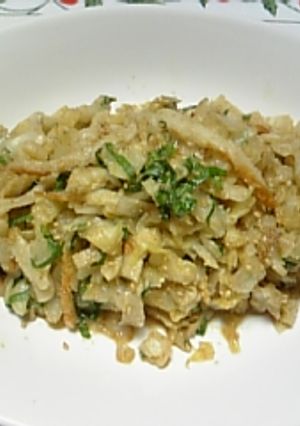 ★ｷｬﾍﾞﾂ･大葉･竹輪の胡麻酢和え★-レシピのメイン写真