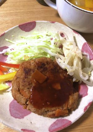 卯の花リメイクハンバーグ-レシピのメイン写真