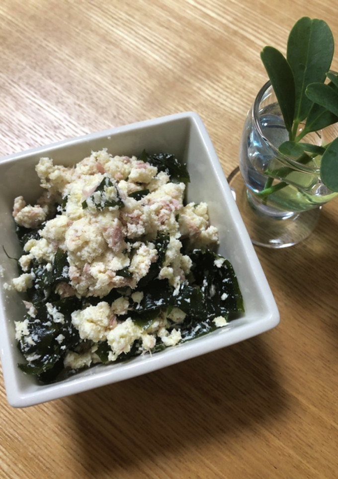 美味！！おからとツナとワカメのマヨサラダ-レシピのメイン写真