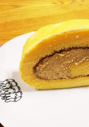 キャラメルクリーム　ロールケーキ-レシピのメイン写真
